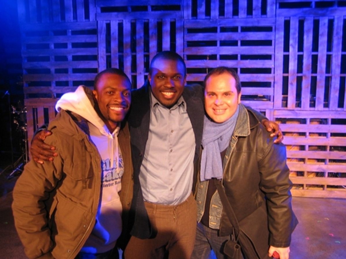 l-r: Rickey Tripp, Joshua Henry and Eliseo Roman at 