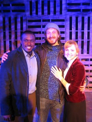 l-r: Joshua Henry, Daniel Goldstein and Anika Larsen Photo
