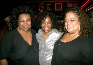 Aisha de Haas, Adriane Lenox and Natalie Douglas Photo