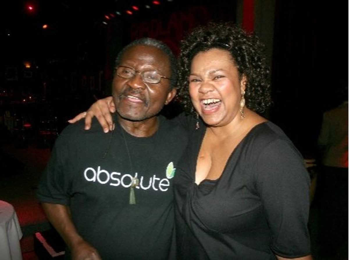 Andy Bey with niece, Aisha de Haas at 