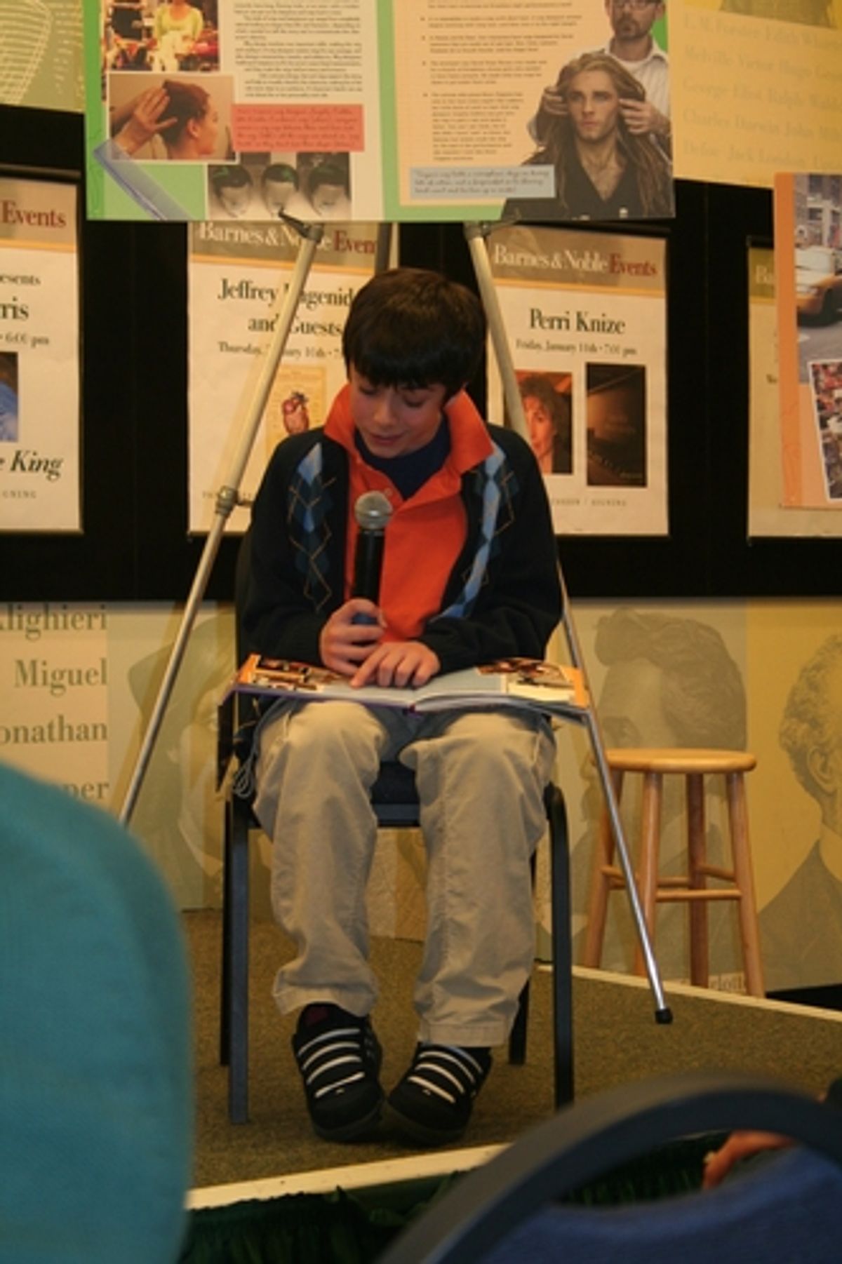 Mary Poppins' Henry Hodges reading the essay he contributed to the book at Disney's Tom Schumacher Signs 'How Does the Show Go On?'