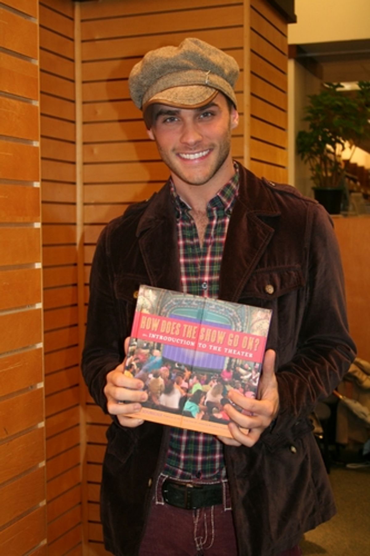 Josh Strickland (Tarzan) at Disney's Tom Schumacher Signs 'How Does the Show Go On?'
