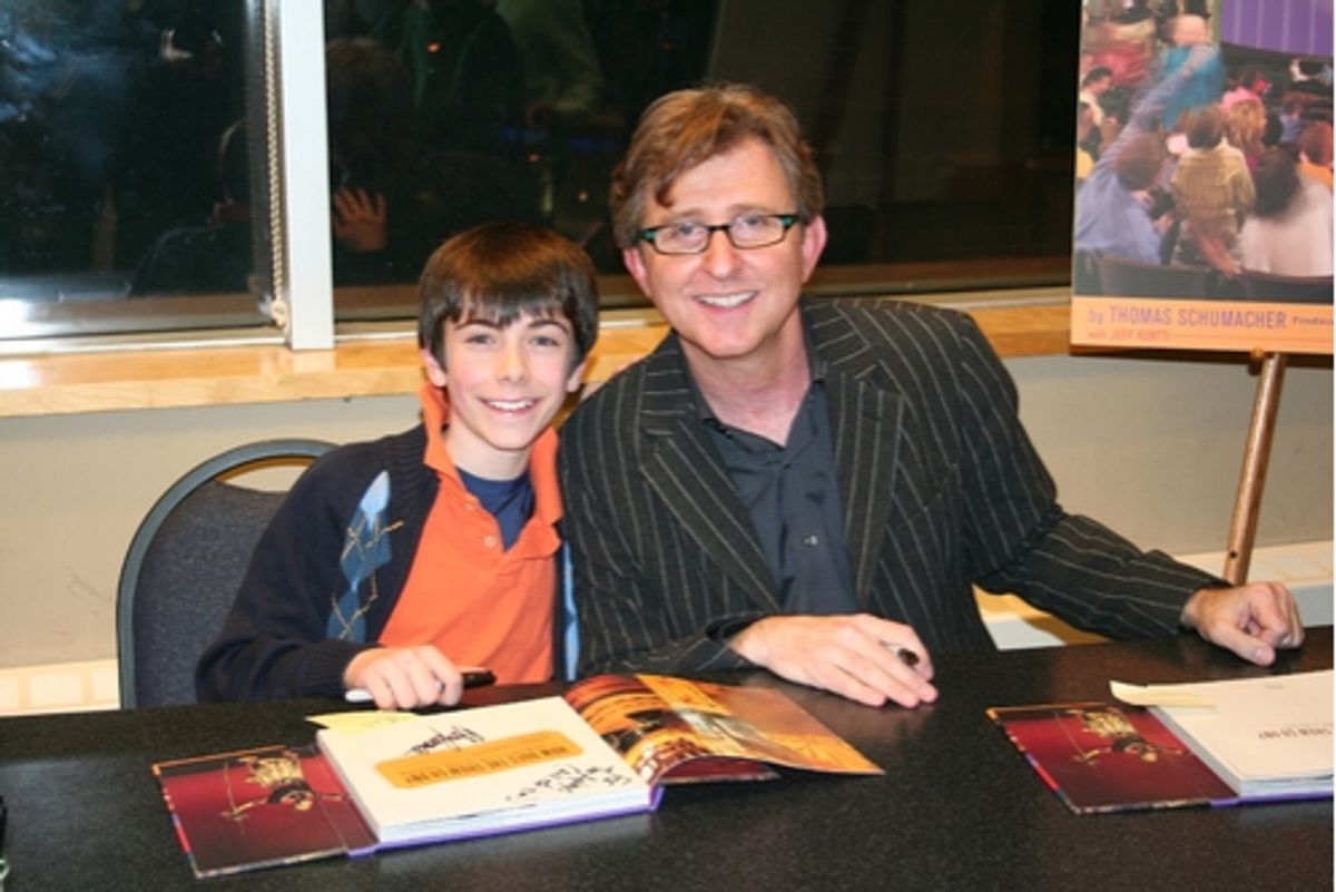 Henry Hodges and Thomas Schumacher at Disney's Tom Schumacher Signs 'How Does the Show Go On?'