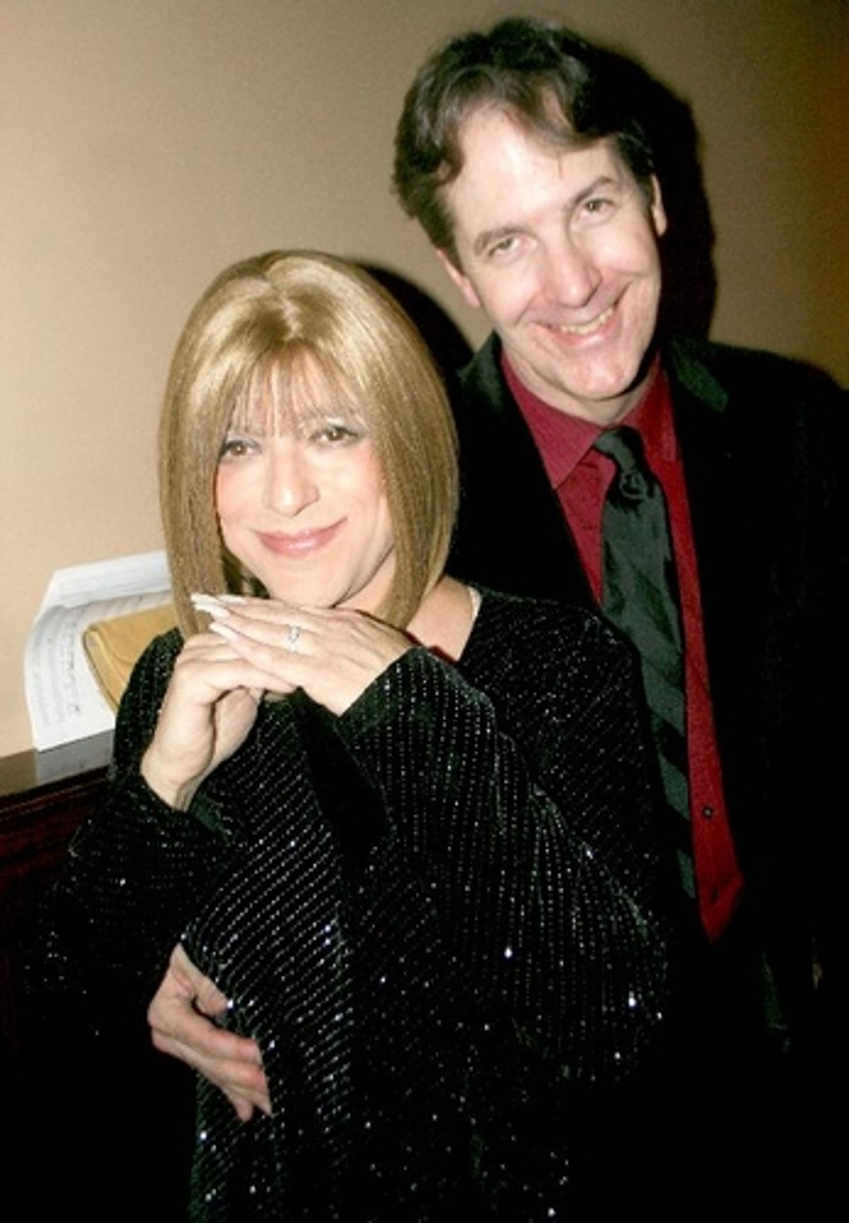 Steven Brinberg with musical director Christopher Denny at 