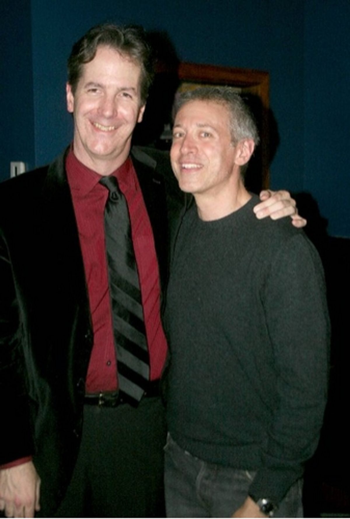 Christopher Denny and composer Scott Frankel at 