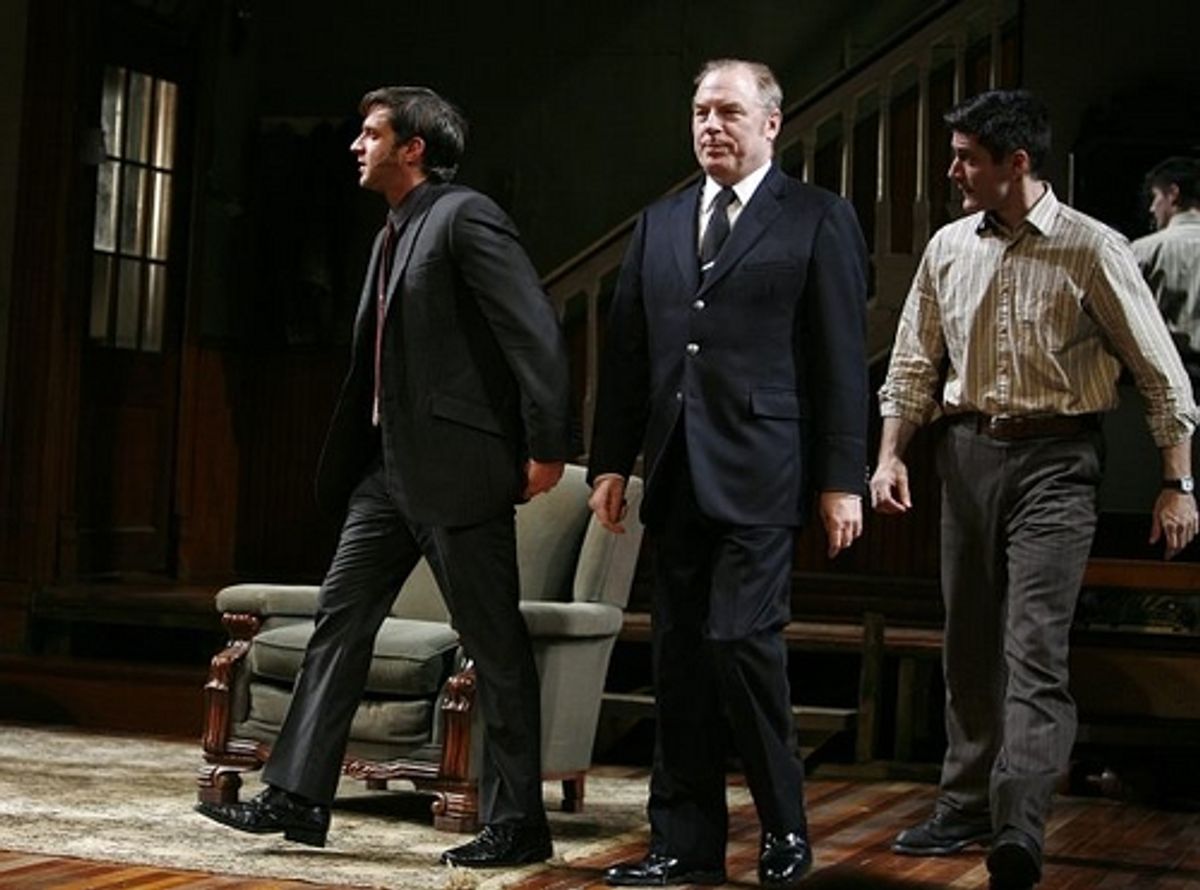 Raul Esparza, Michael McKean and Gareth Saxe at 