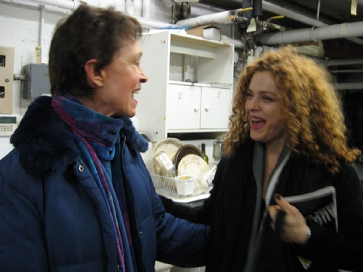Deanna Dunagan and Bernadette Peters
 at 