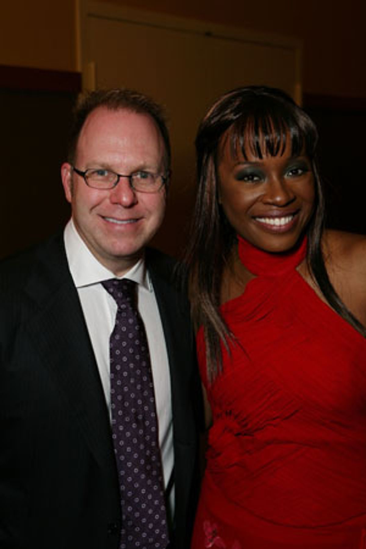Producer Scott Sanders and Jeannette Bayardelle at 