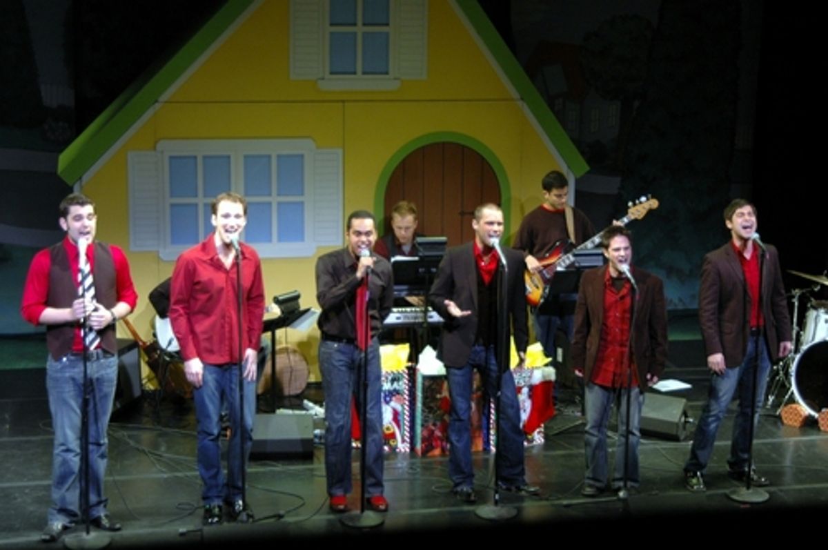 The Broadway Boys (l-r): Zak Resnick, Steve Morgan, Jesse Nager, Josh Strickland, Ryan Binder and Daniel Torres at 