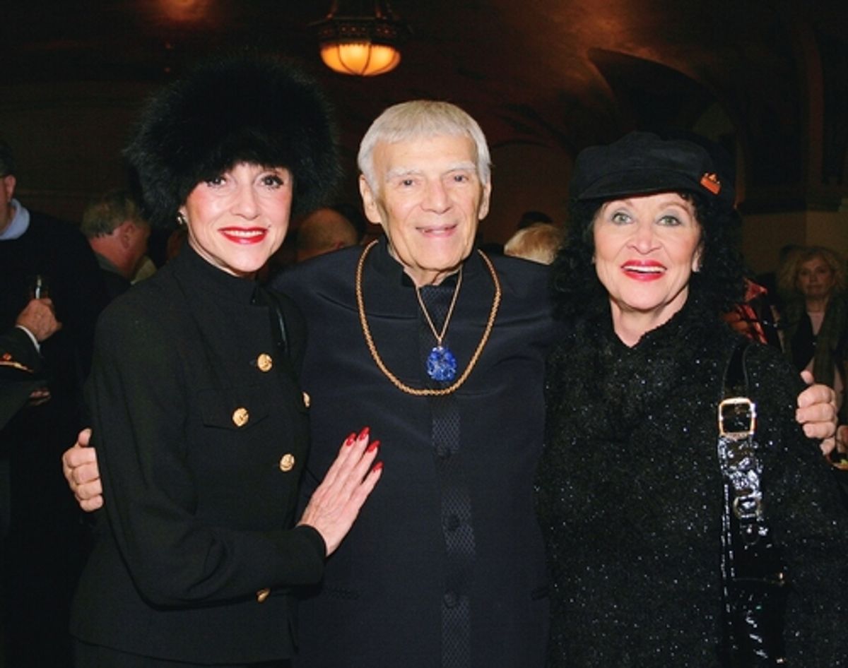 At post-show reception: Liliane Montevecchi, Paul Szilard, Chita Rivera at Paul Szilard Celebration at City Center