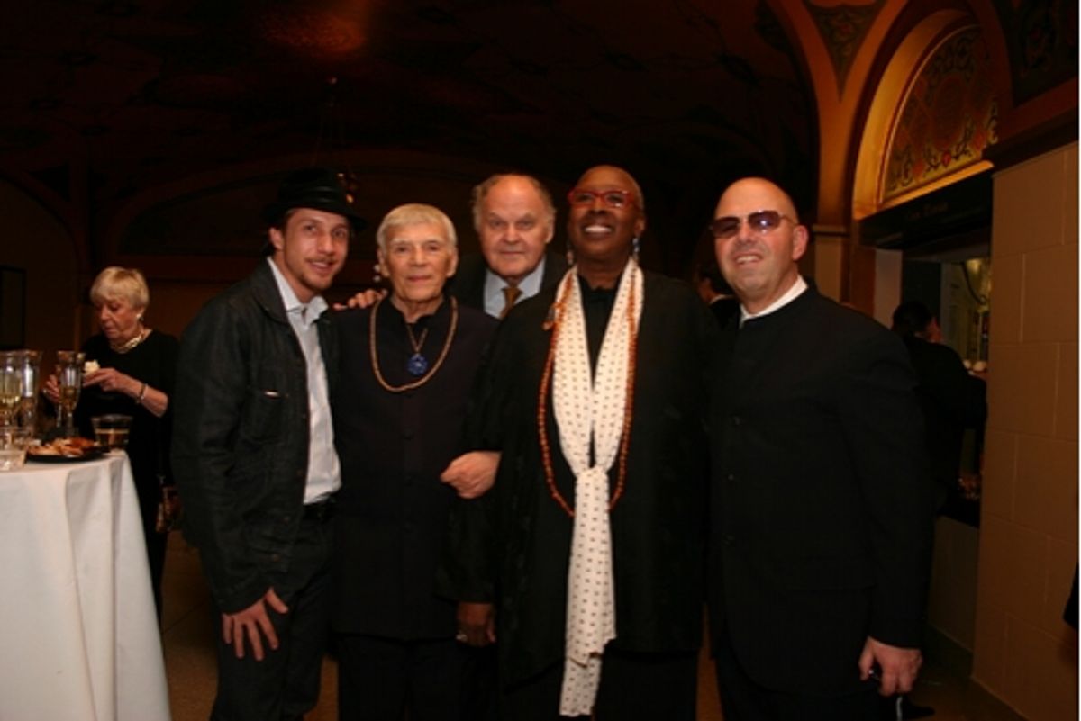 Joey McKneely, George S. Irving, Judith Jamison, Michael Brenner (co-producer of West Side Story) at Paul Szilard Celebration at City Center