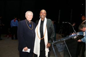 Pre-Performance: Paul Szilard, Judith Jamison onstage at City Center Photo