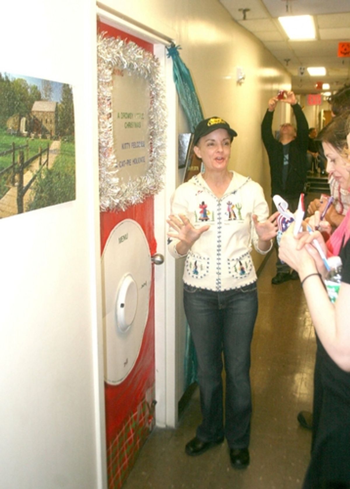 Jennifer Smith received an honorable mention for her iPod door, which played 'Have Yourself a Merry Little Christmas' as sung by her character, Kitty at 