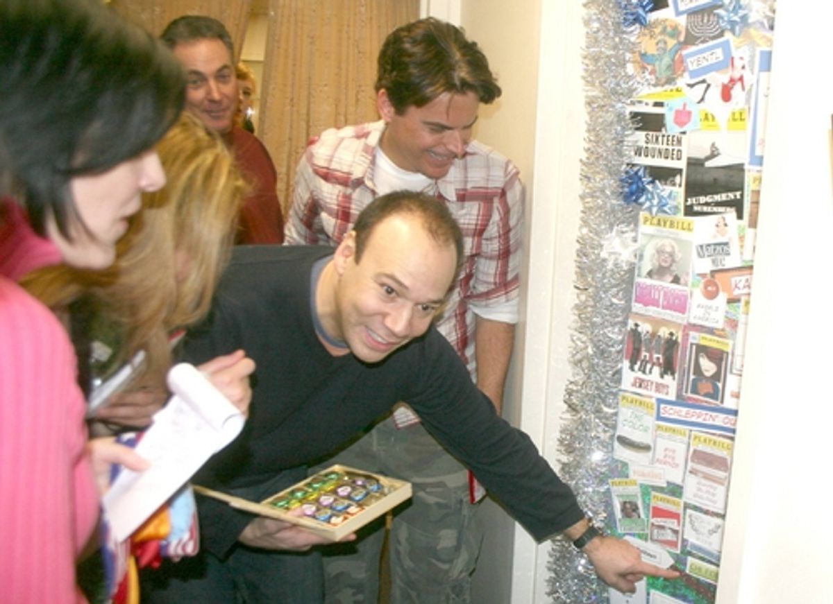 Danny Burstein showing the judges the finer points of his door at 