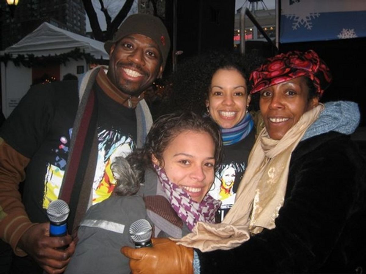 l-r: Sekou McMiller, Sunilda Caraball, Chachi Delvalle and Xiomara Laugart from Celia at 