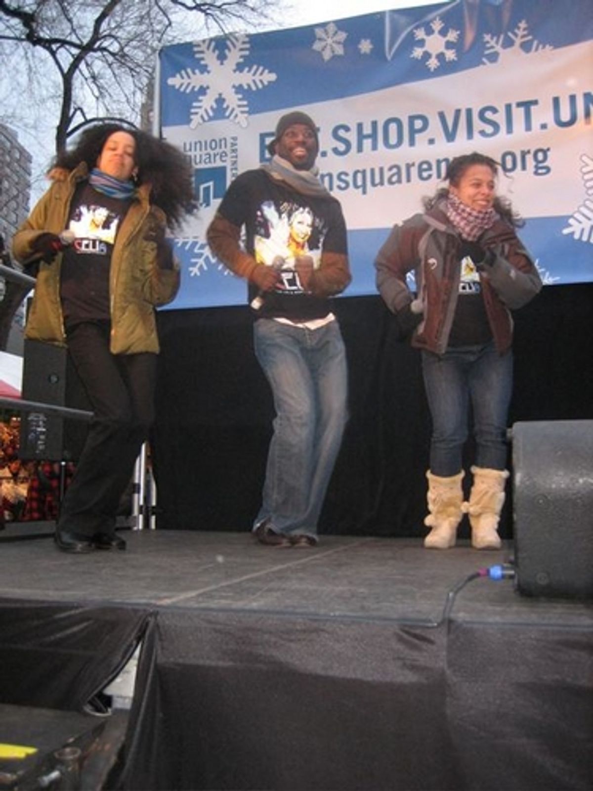 Chachi Delvalle, Sekou McMiller and Sunilda Caraballo at 