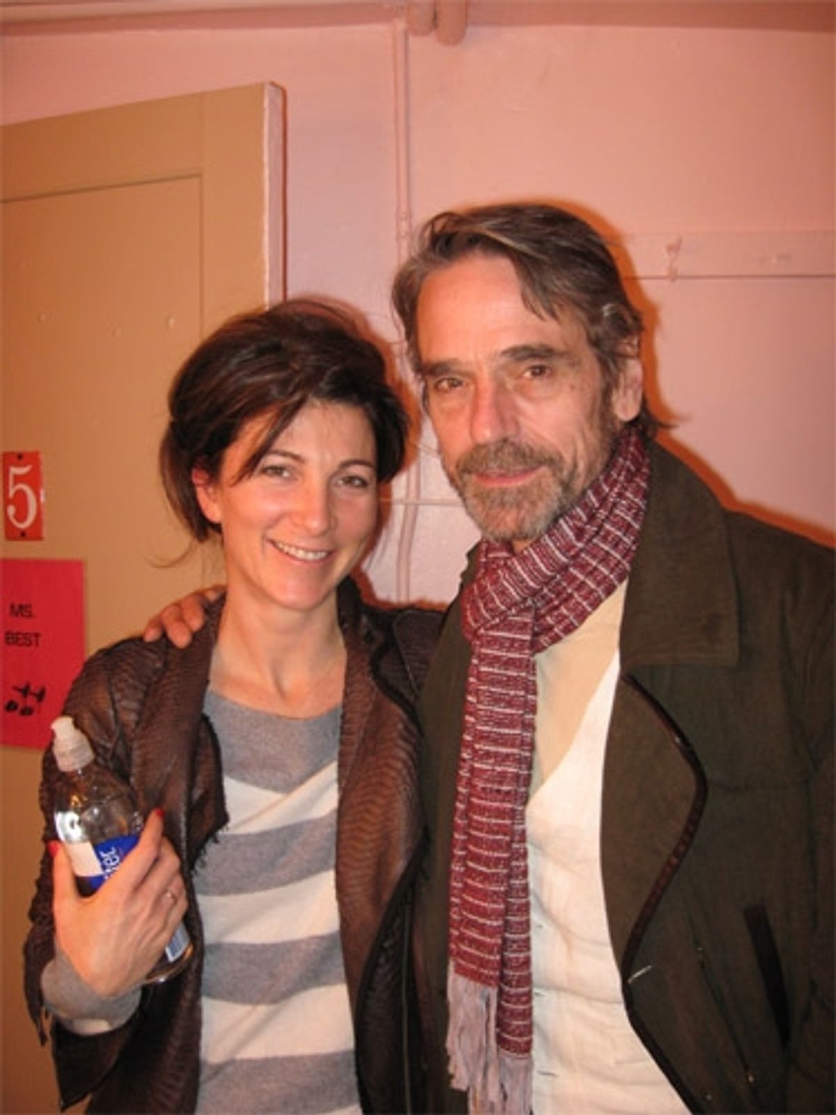 Eve Best and Jeremy Irons at 
