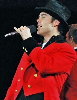 Chad Doreck as Celebrity Ring Master for the Big Apple Circus Photo