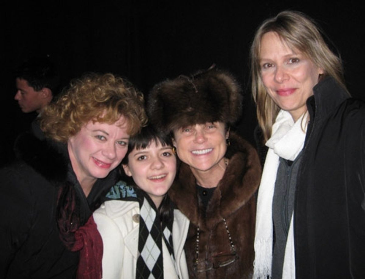 l-r: Rondi Reed, Madeleine Martin, Tovah Feldshuh and Amy Morton at 