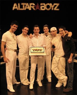 l-r: Adam Zelasko (Juan), Brian Crum (Mark), Devin DeSantis (Matthew), Nick Verina (Abraham), Tyler McGee (Luke), and Joey Haro (Understudy) @ BroadwayWorld l-r: Adam Zelasko (Juan), Brian Crum (Mark), Devin DeSantis (Matthew), Nick Verina (A Photo