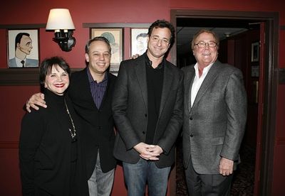 Cindy Williams, Roy Miller, Bob Saget and Bob Boyett
 Photo