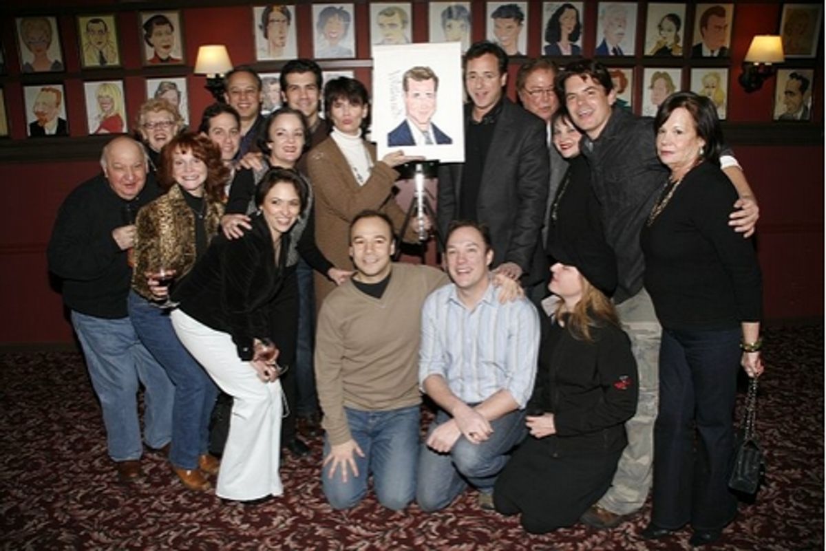 Bob Saget with the cast and creatives of The Drowsy Chaperone
 at 