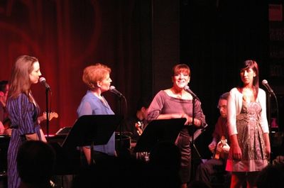 l-r: Natalie Weiss, Liz Callaway, Shoshana Bean and Sarah Davis
 Photo