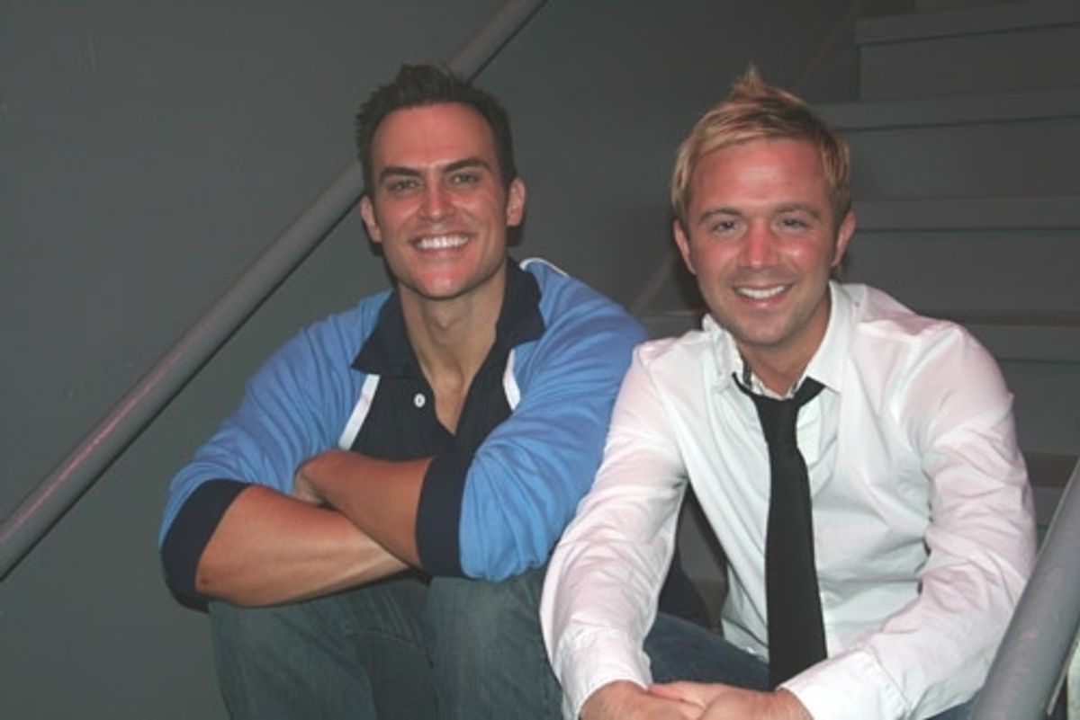 Cheyenne Jackson and Danny Calvert

 at 