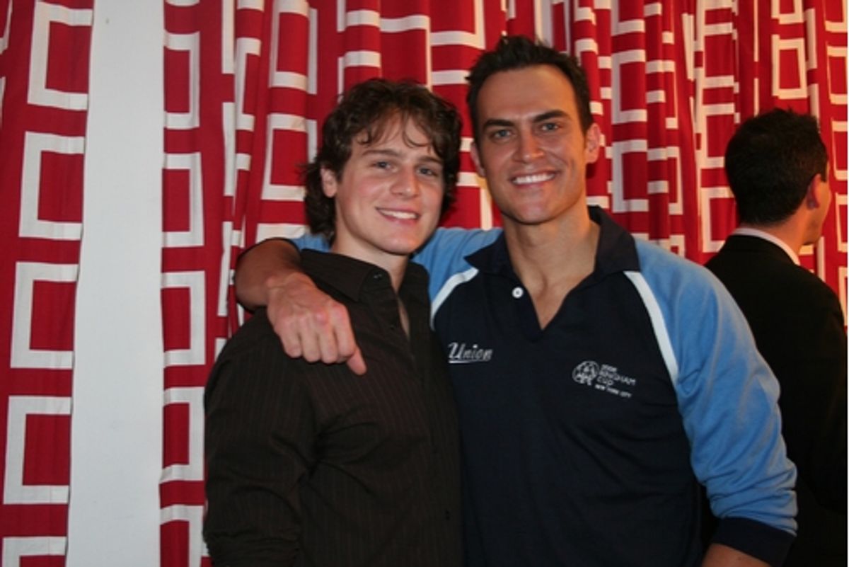Jonathan Groff and Cheyenne Jackson
 at 