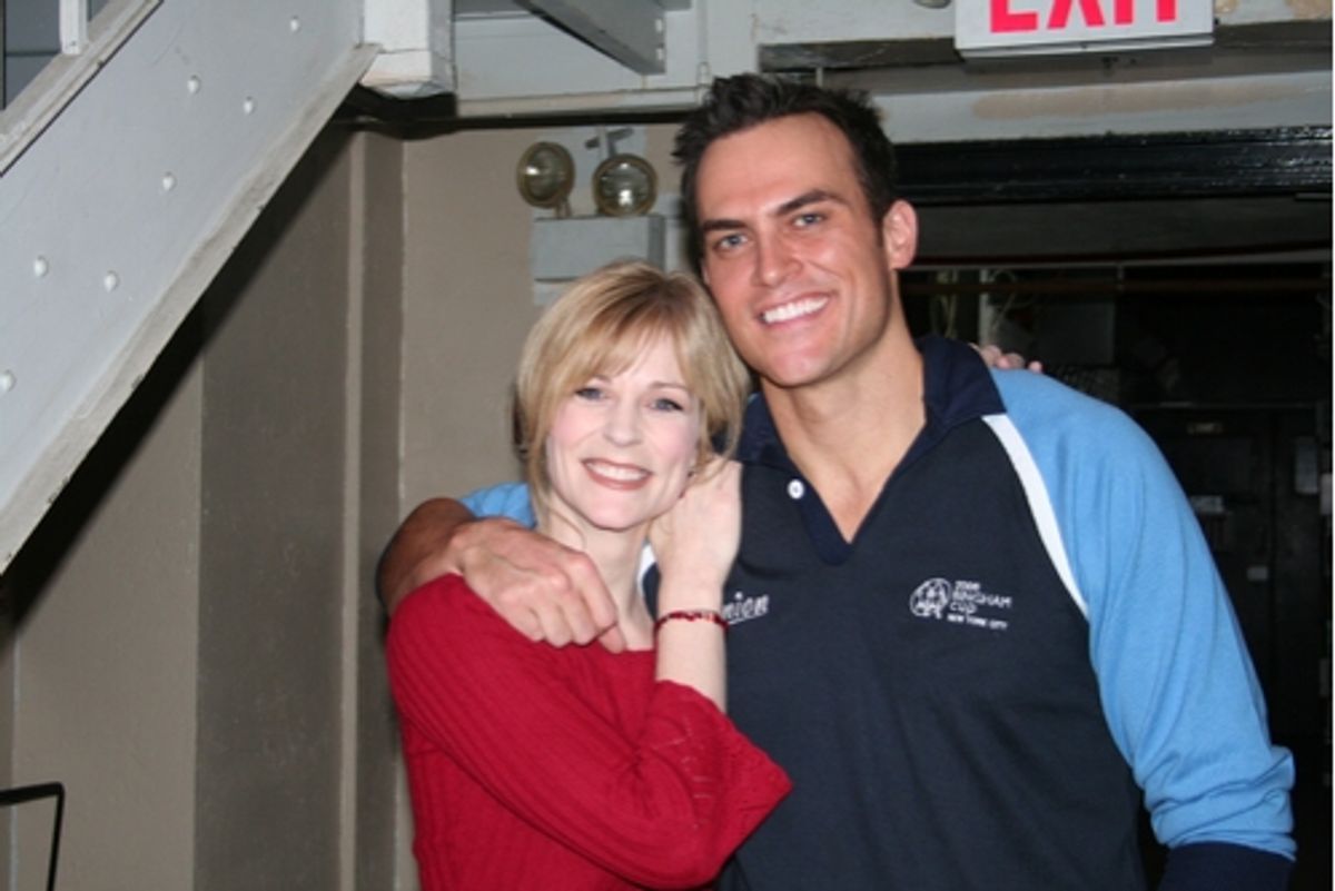 Lisa Brescia and Cheyenne Jackson
 at 