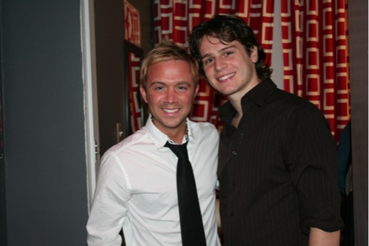Danny Calvert and Jonathan Groff
 at 