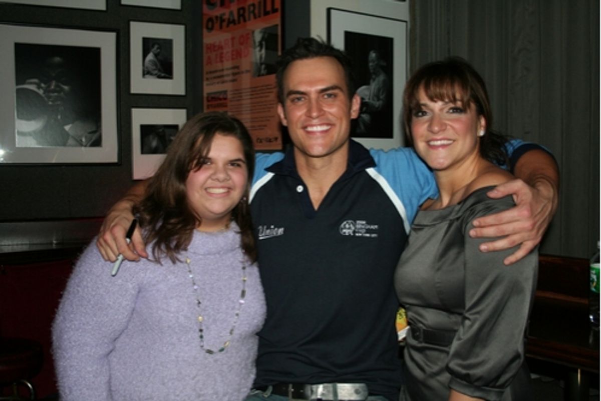 Megan Shook, Cheyenne Jackson and Shoshana Bean
 at 