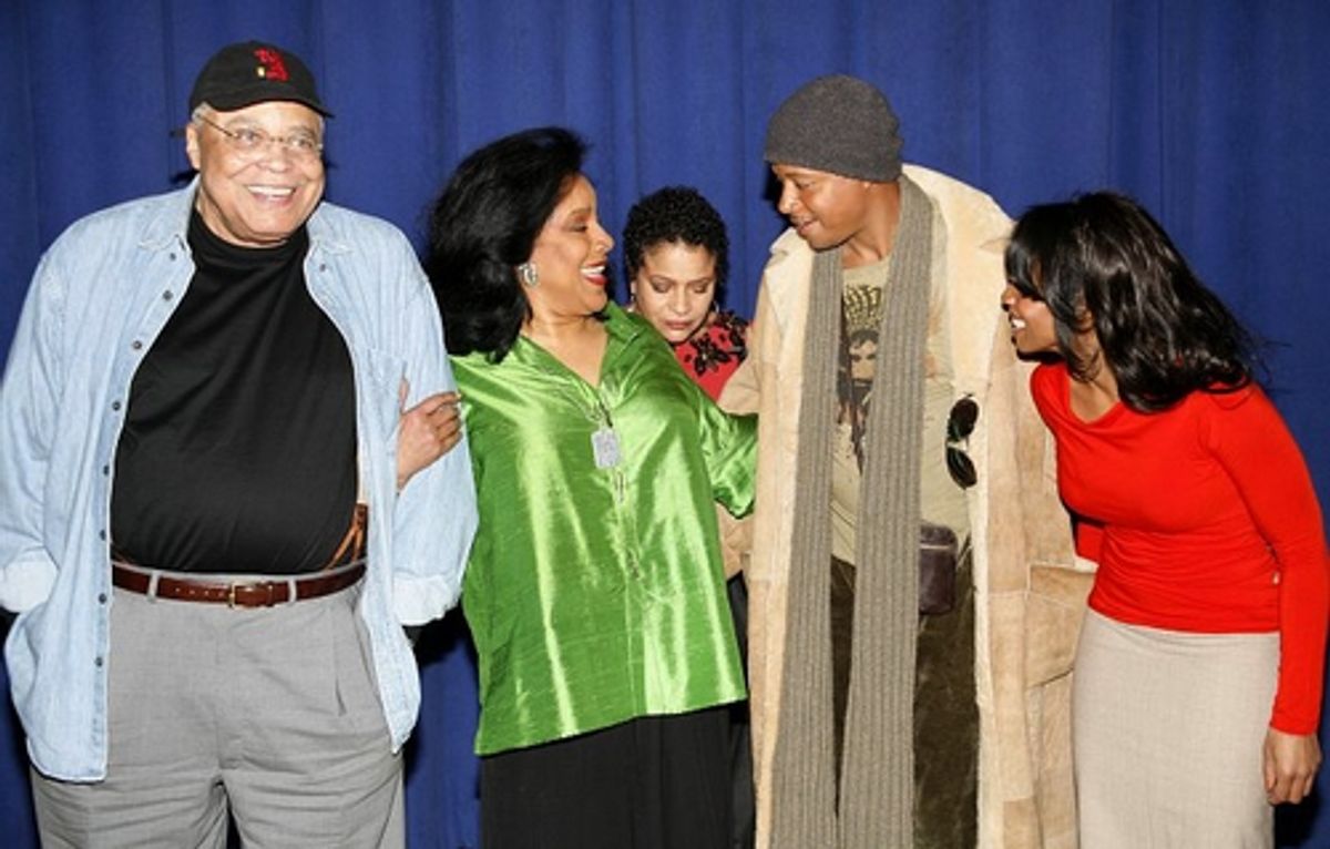 l-r: James Earl Jones, Phylicia Rashad, Debbie Allen, Terrence Howard and Anika Noni Rose
 at 
