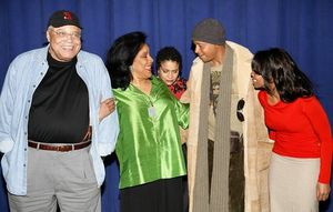 l-r: James Earl Jones, Phylicia Rashad, Debbie Allen, Terrence Howard and Anika Noni Rose
@ BroadwayWorld l-r: James Earl Jones, Phylicia Rashad, Debbie Allen, Terrence Howard and Anika Noni Photo