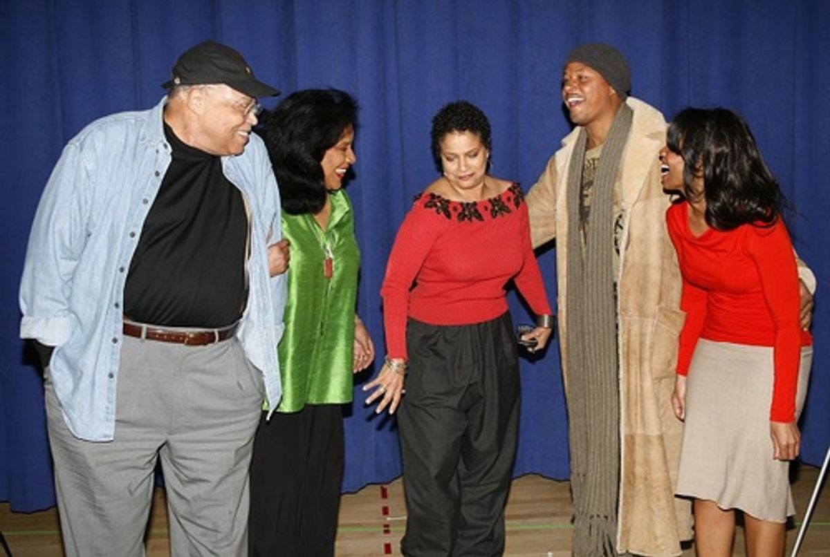l-r: James Earl Jones, Phylicia Rashad, Debbie Allen, Terrence Howard and Anika Noni Rose
 at 