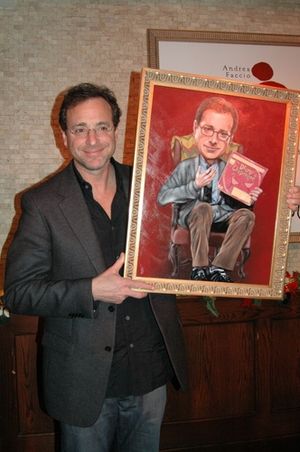 Bob Saget with his portrait
@ BroadwayWorld Bob Saget with his portrait
Photo