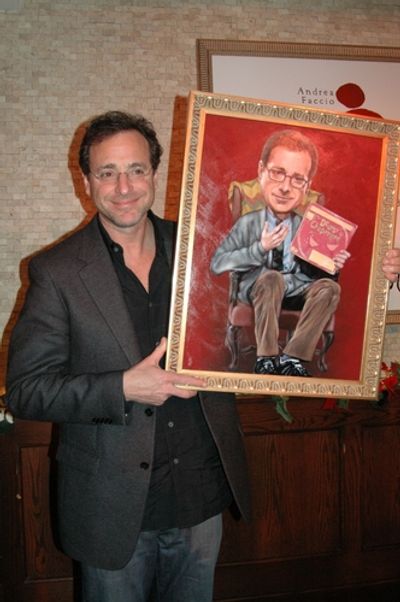 Bob Saget with his portrait
 Photo