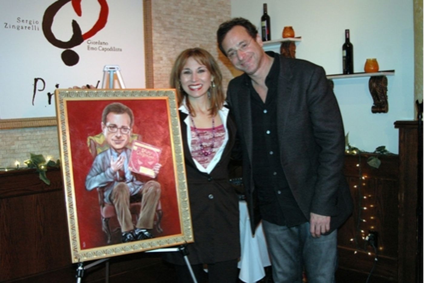 Photo Coverage: Bob Saget Receives Tony Di Napoli's Portrait  Image