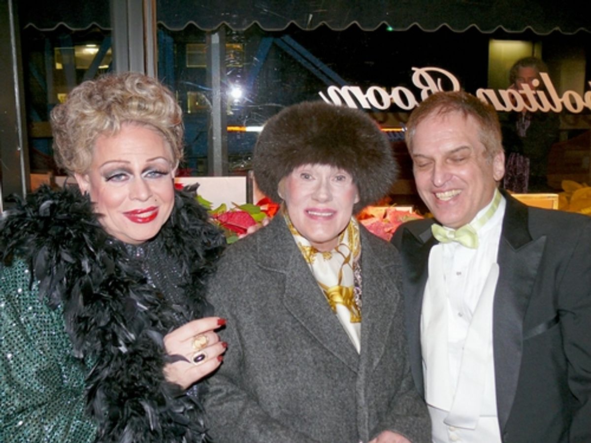 Joel Vig, Tammy Grimes and Dennis Buck
 at 