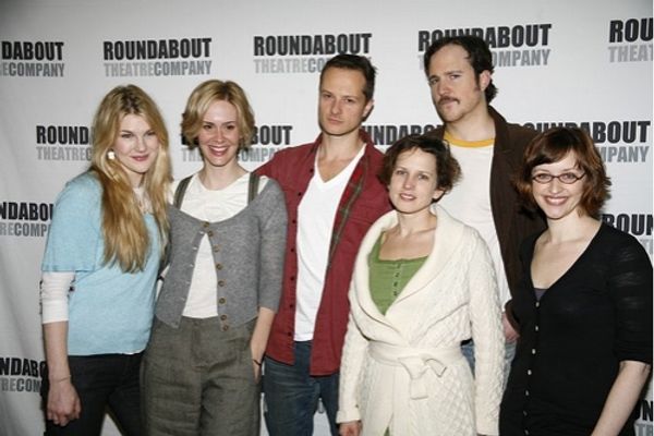 l-r: Lily Rabe, Sarah Paulson, Chandler Williams, Jennifer Dunas, Patch Darragh and J Photo
