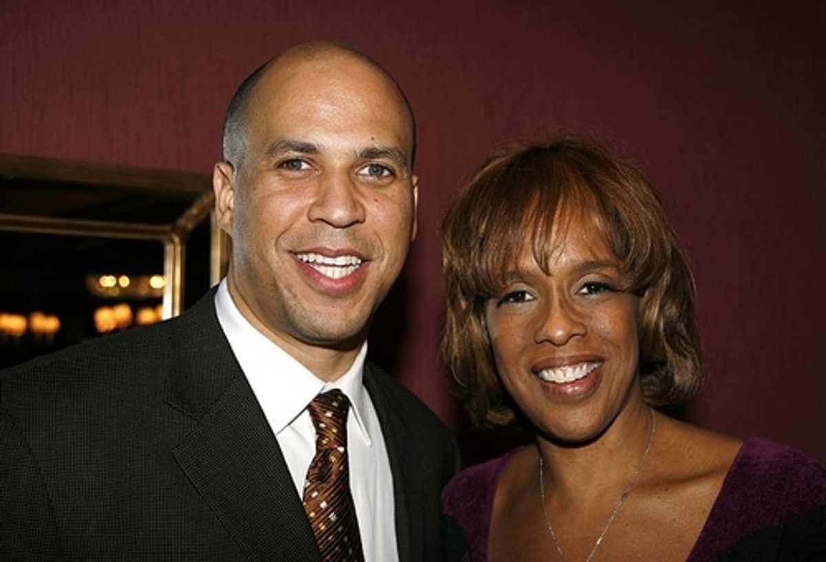 Cory Booker and Gayle King at 