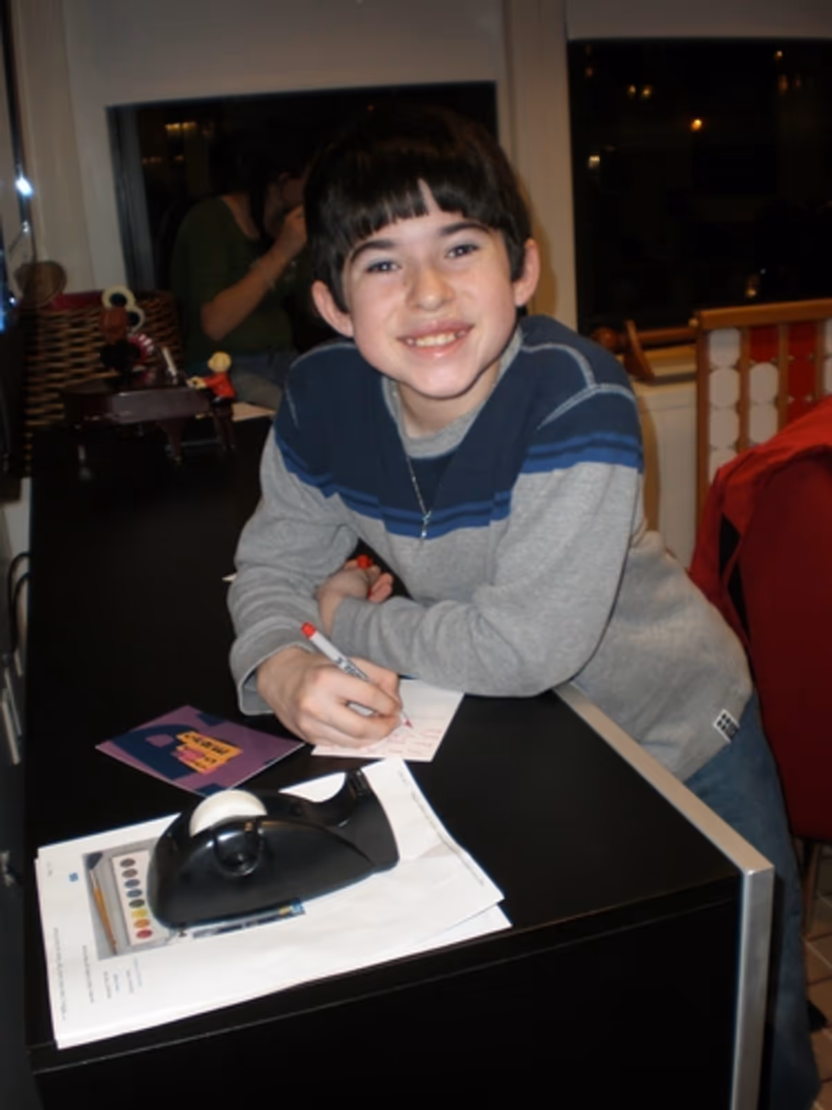 Andy Richardson (departed How the Grinch Stole Christmas; joining Gypsy) at Broadway Kids Care Valentine's Day Activities