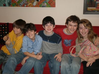 Departing Broadway Kids: Brian D'Addario (Les Miserables), Zach Rand (Les Miserables) Photo