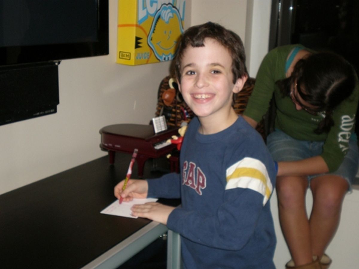 Trevor Braun (going into The Little Mermaid next week) at Broadway Kids Care Valentine's Day Activities