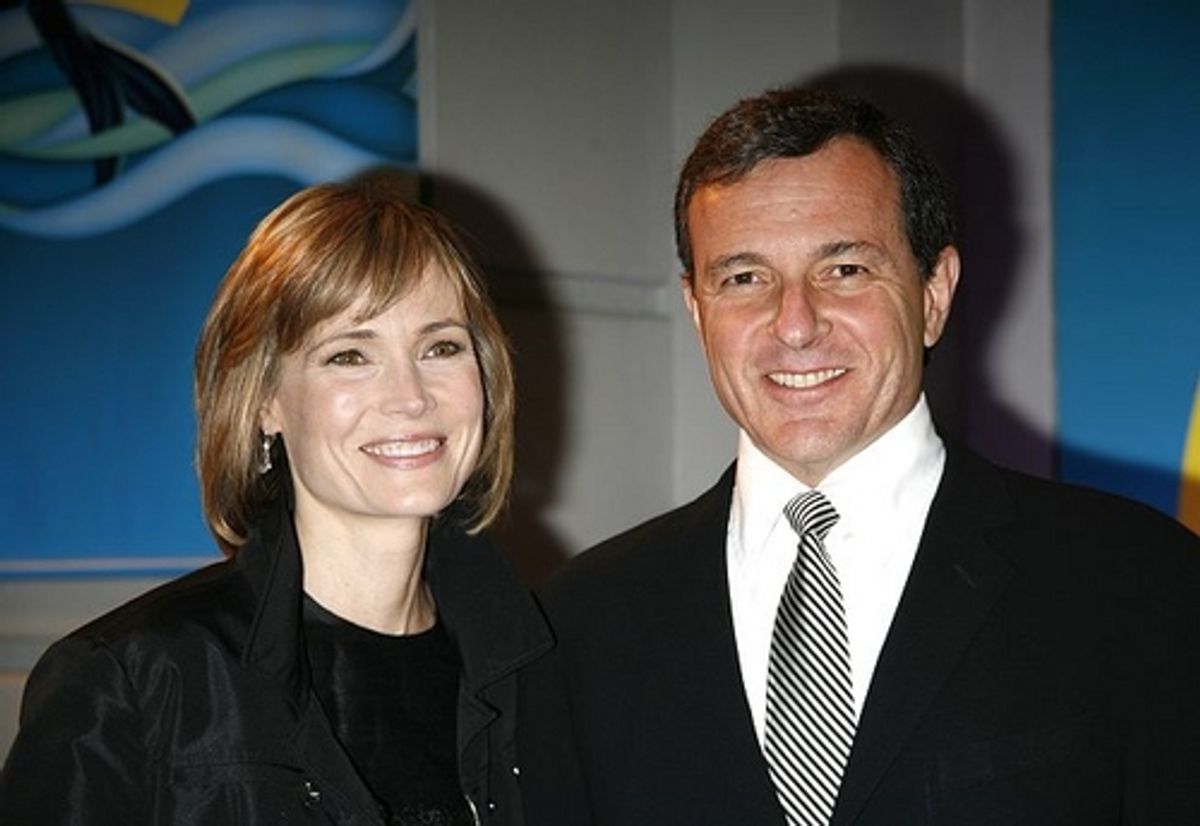 Willow Bay and Bob Iger
 at 
