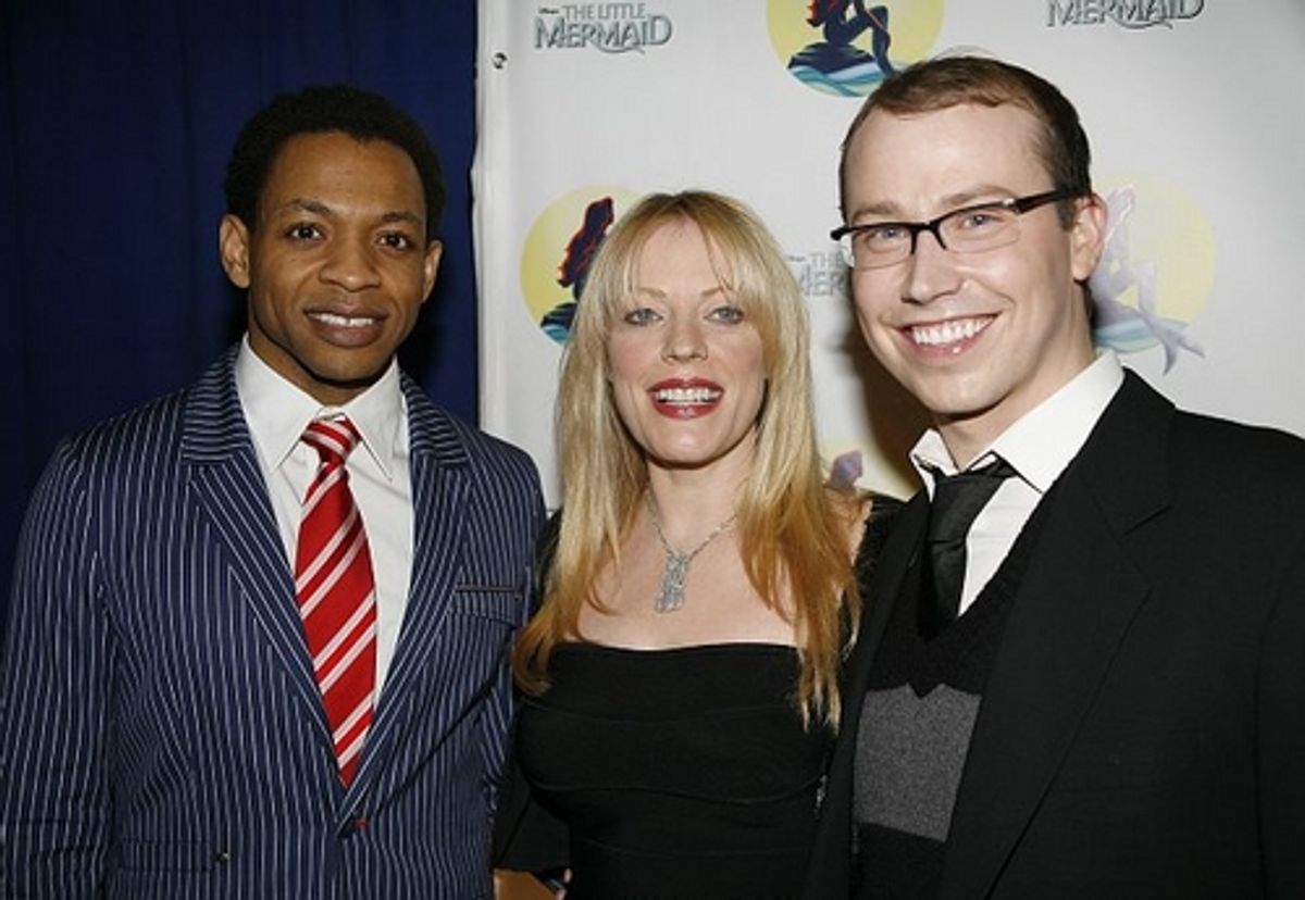 Derrick Baskin, Sherie Rene Scott and Tyler Maynard
 at 