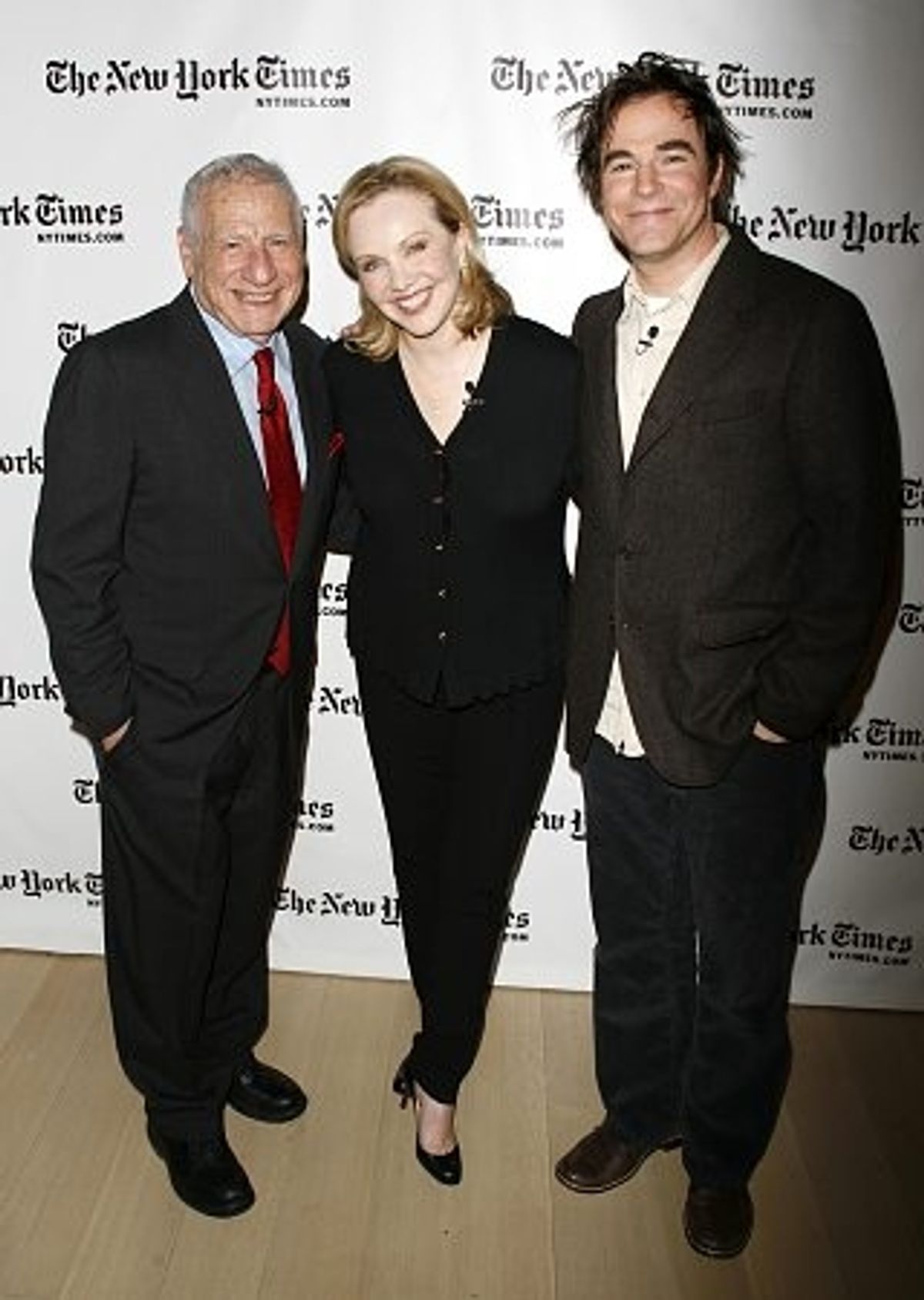 Mel Brooks, Susan Stroman and Roger Bart at 
