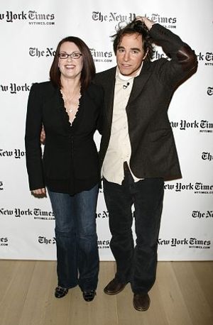 Megan Mullally and Roger Bart @ BroadwayWorld Megan Mullally and Roger Bart Photo