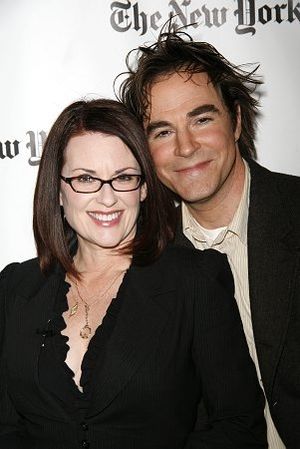 Megan Mullally and Roger Bart @ BroadwayWorld Megan Mullally and Roger Bart Photo