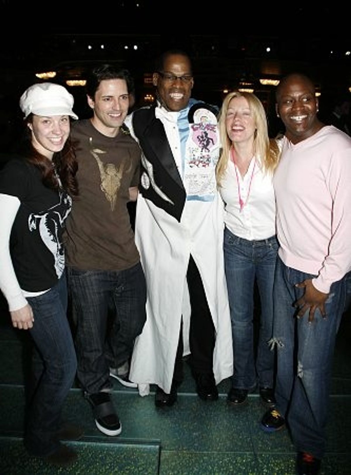 l-r: Sierra Boggess, Sean Palmer, Adrian Bailey, Sherie Rene Scott and Tituss Burgess at 